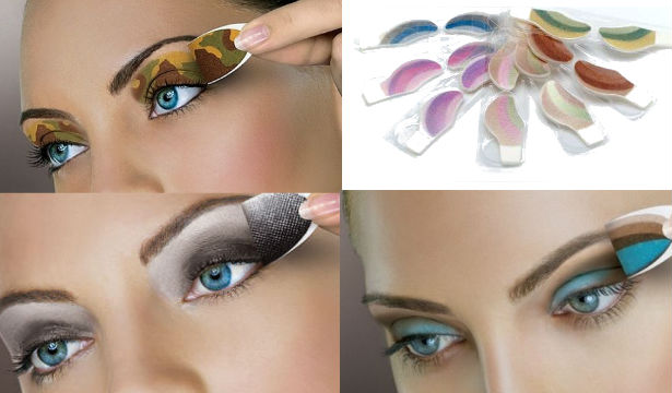 Деякі виробники доповнюють тіні-аплікатори спеціальною пудрою, яка зробить макіяж очей більш стійким