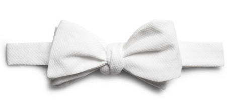 Білий метелик (з бавовни піку з характерним малопомітним візерунком типу «пташине око») - для фрака (дрес-код white tie)
